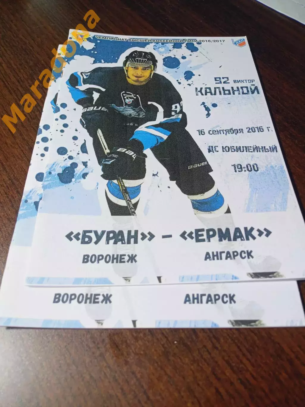 _ Буран Воронеж - Ермак Ангарск 2016/2017 матовая обложка