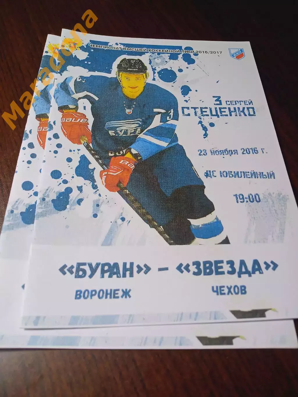 _ Буран Воронеж - Звезда Чехов 2016/2017 матовая обложка