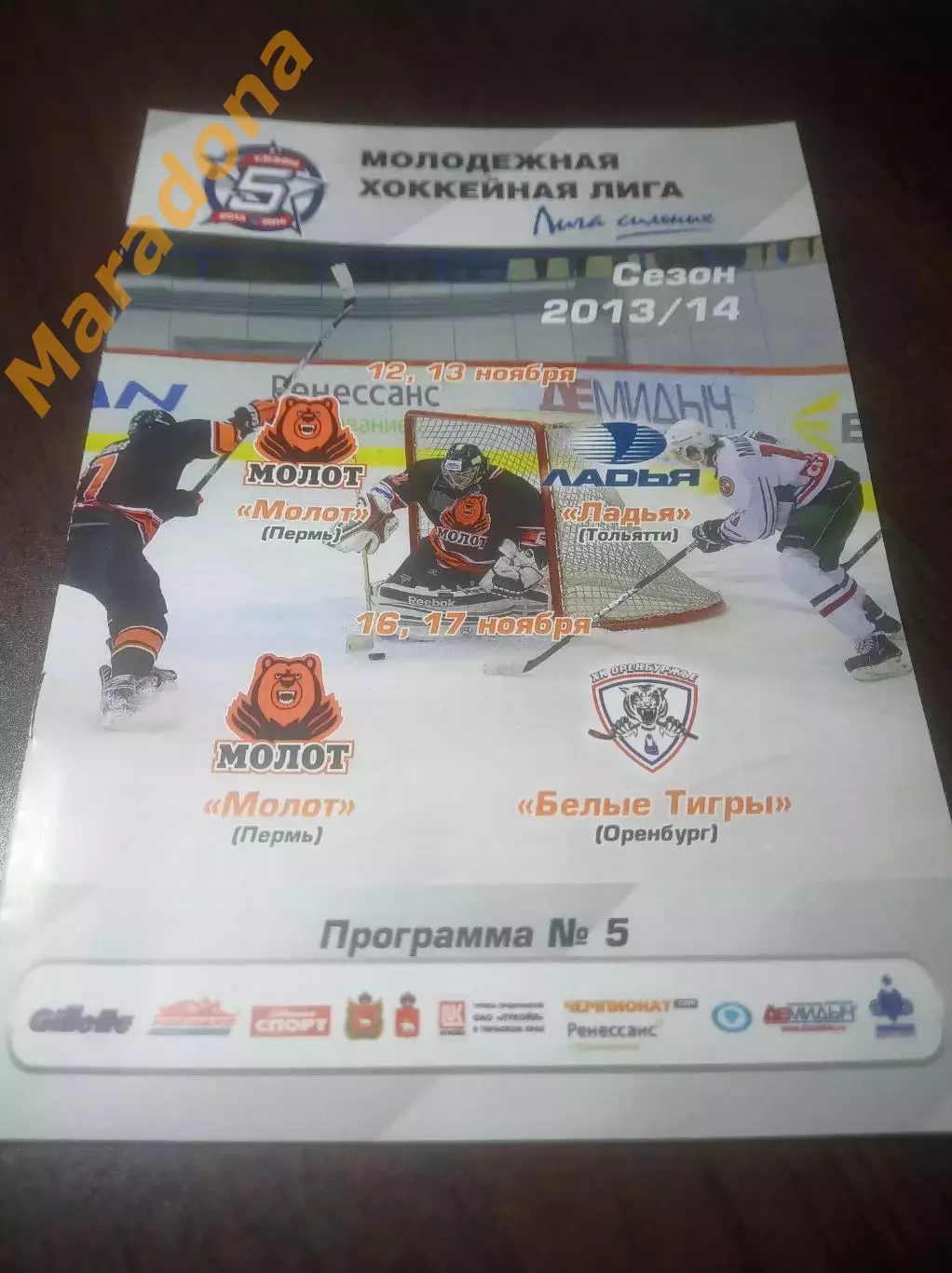 _ Молот Пермь - Ладья Тольятти + Белые тигры Оренбург 2013/2014