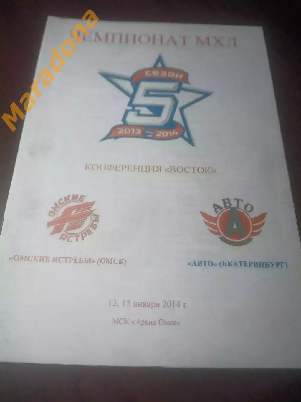 _ Омские Ястребы Омск - Авто Екатеринбург 2013/2014