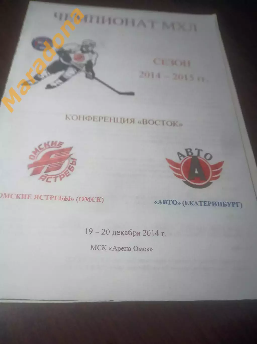 _ Омские Ястребы Омск - Авто Екатеринбург 2014/2015