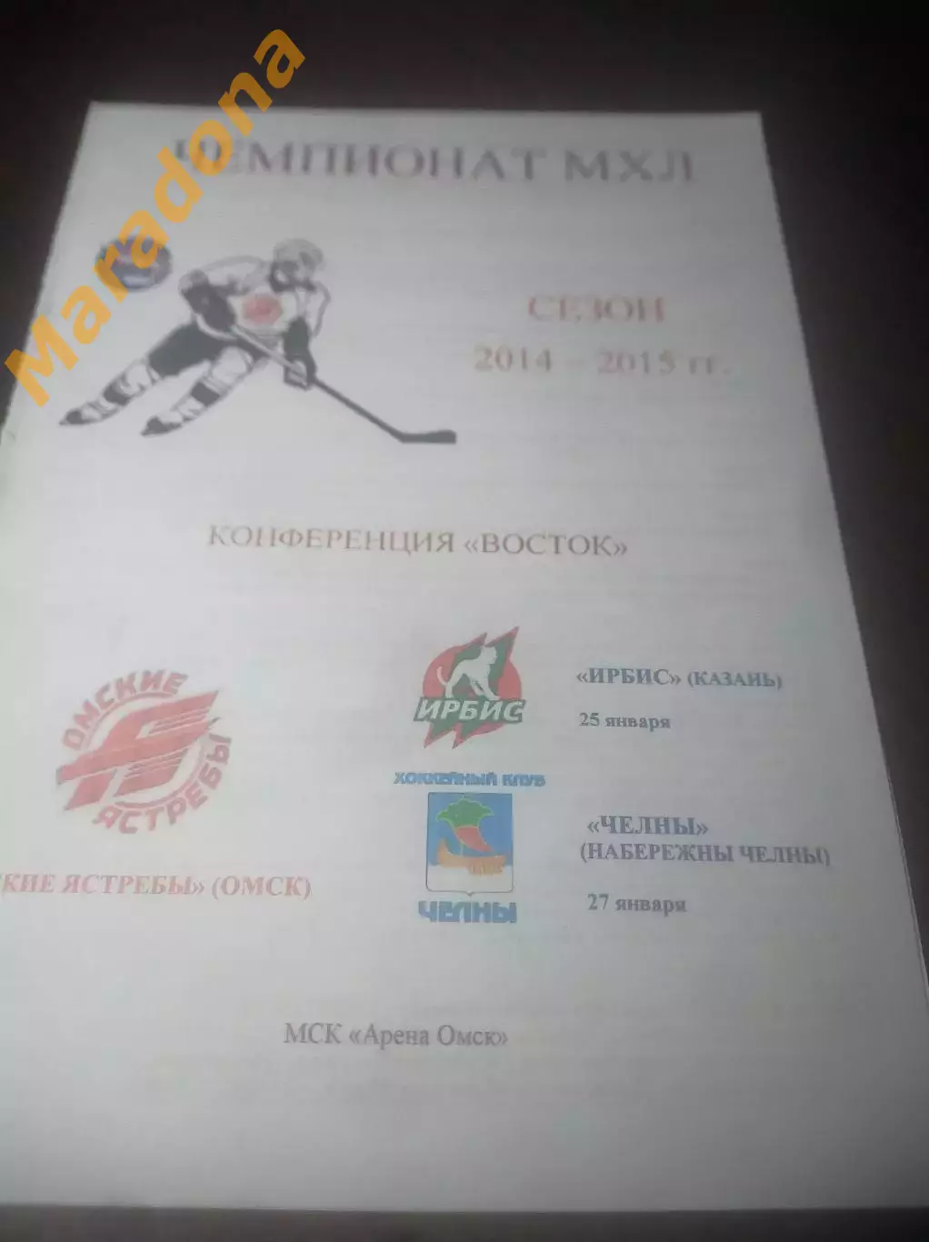_ Омские Ястребы Омск - Ирбис Казань + Челны Набережные Челны 2014/2015