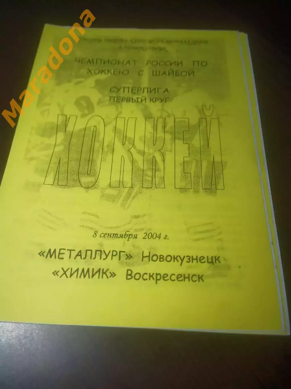 _ Металлург Новокузнецк - Химик Воскресенск 2004/2005