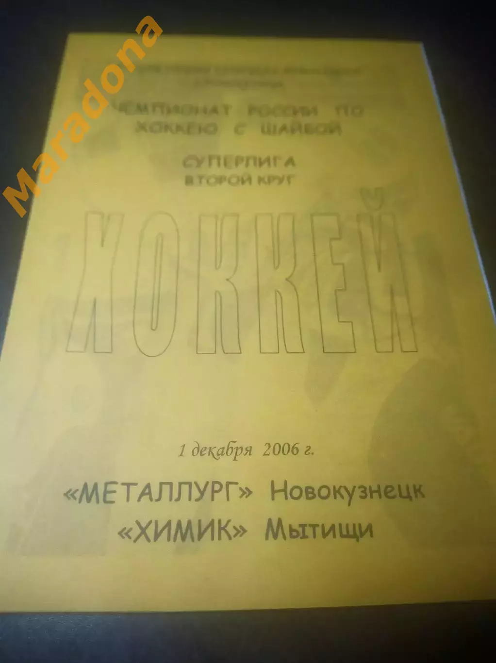 _ Металлург Новокузнецк - Химик Воскресенск/Мытищи 2006/2007