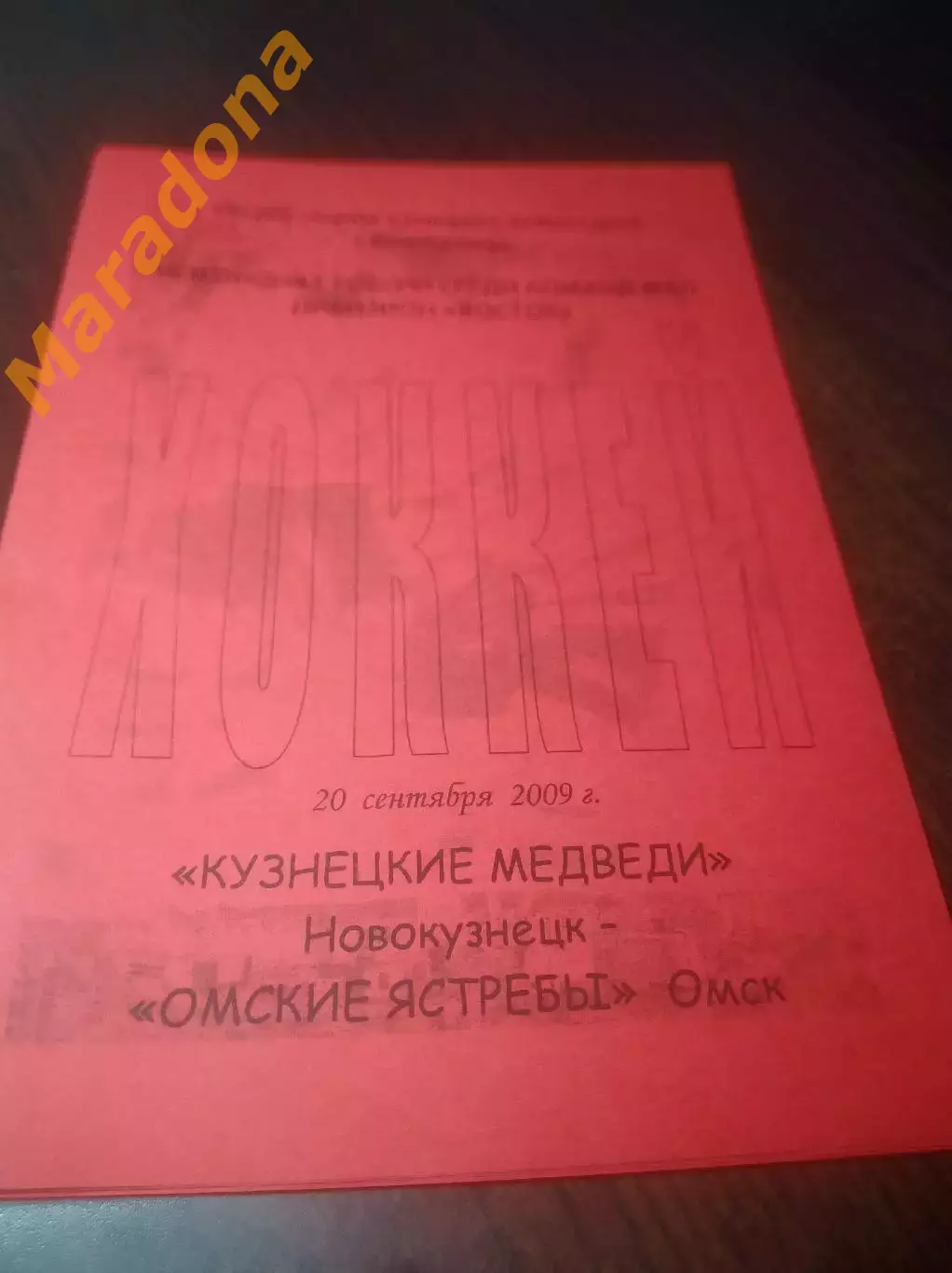 _ Кузнецкие медведи Новокузнецк - Омские ястребы Омск 2009/2010
