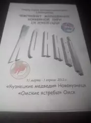 _ Кузнецкие медведи Новокузнецк - Омские ястребы 2011/2012 Плей-офф со скрепками