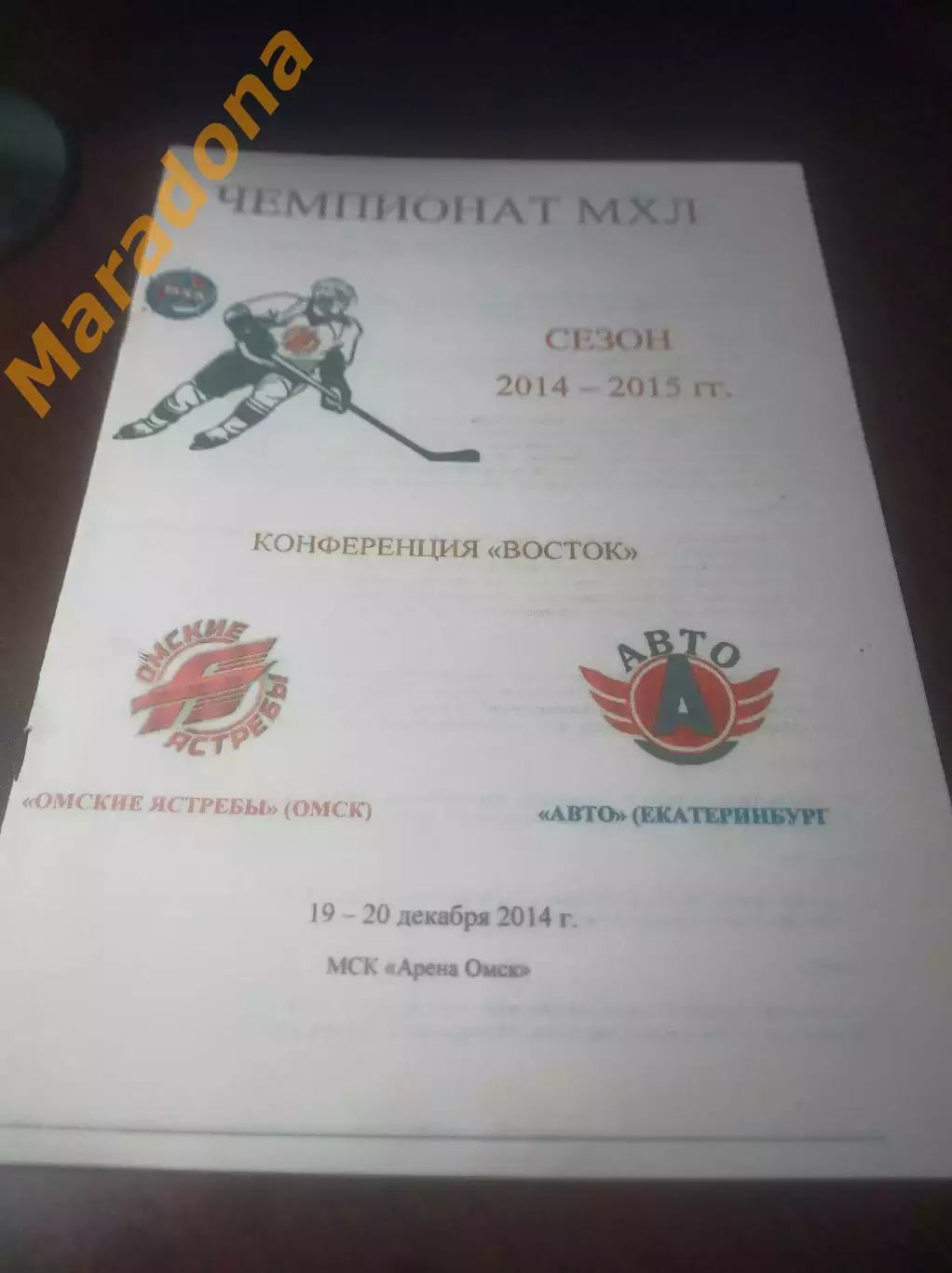 _ Омские Ястребы Омск - Авто Екатеринбург 2014/2015