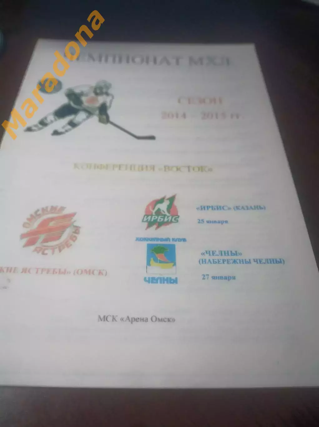 _ Омские Ястребы Омск - Ирбис Казань + Челны Набережные Челны 2014/2015