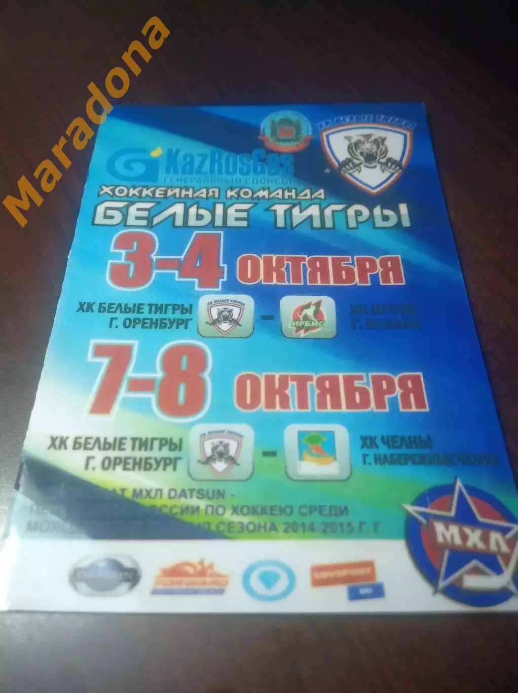 _ Белые Тигры Оренбург - Ирбис Казань + Челны Набережные Челны 2014/2015