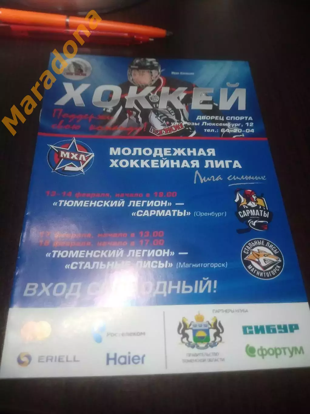 _ Тюменский Легион - Сарматы Оренбург + Стальные лисы Магнитогорск 2016/2017