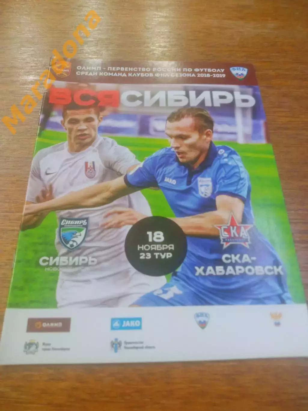 _ Сибирь Новосибирск - СКА Хабаровск 2018
