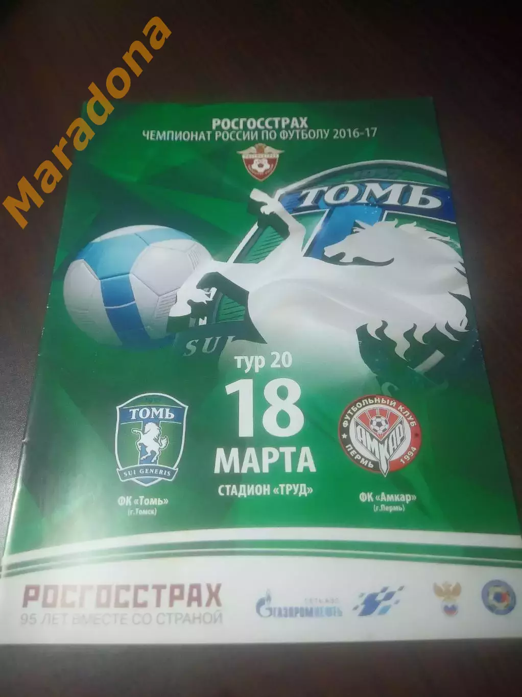 _ Томь Томск - Амкар Пермь 2017