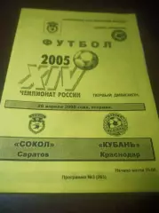 _ Сокол Саратов - Кубань Краснодар 2005