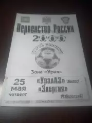 _ УралАЗ Миасс - Энергия Чайковский 2000