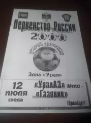 _ УралАЗ Миасс - Газовик Оренбург 2000