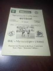 _ Торпедо Миасс - Металлург Аша 2010 желтая