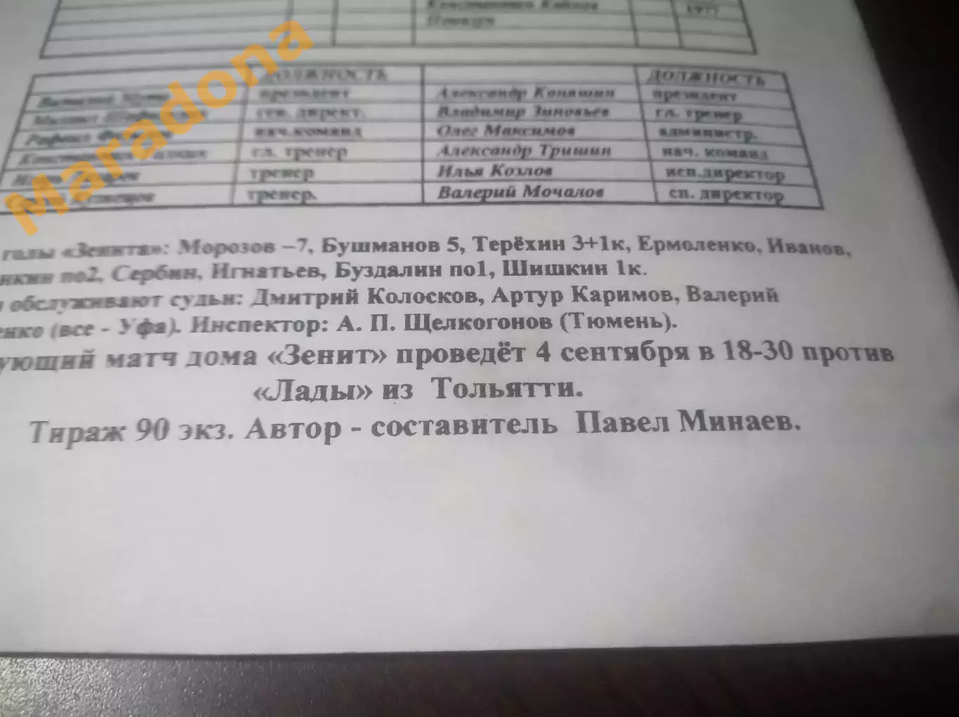 _ Зенит Челябинск - Волга Нижний Новгород 2007 1