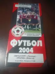 _ Металлург Липецк - Уралан Элиста 2004