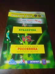 _ Кубаночка Краснодар - Россиянка Москва 2010 женщины