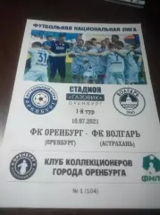 _ Оренбург - Волгарь Астрахань 2021