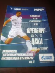 _ Оренбург - ЦСКА Москва 2022