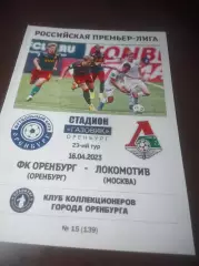 _ Оренбург - Локомотив Москва 2023