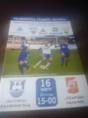 _ Балтика Калининград - Спартак Нальчик 2013