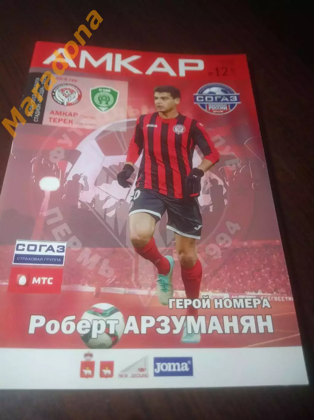 _ Амкар Пермь - Терек Грозный 2015 постер Арзуманян