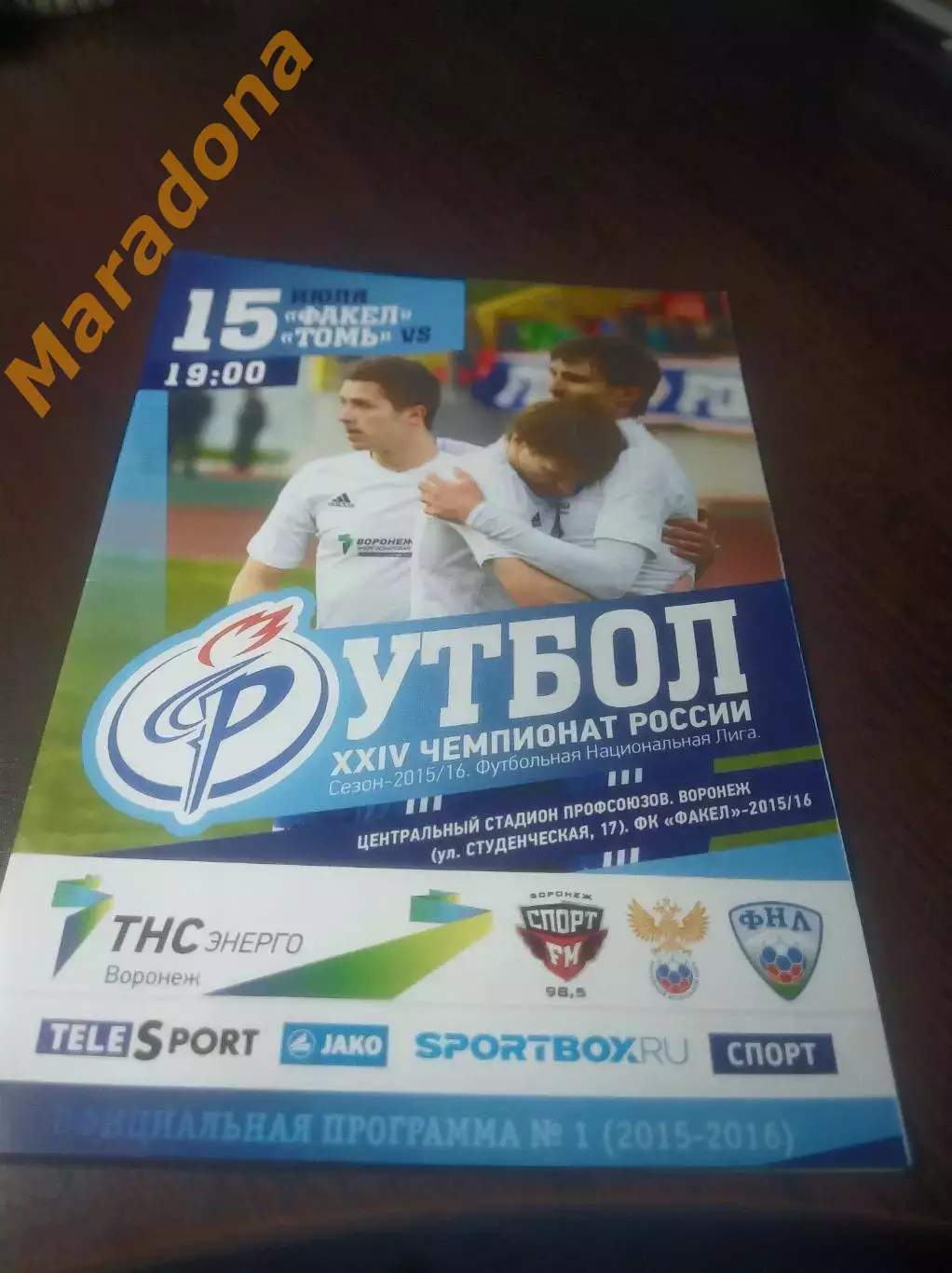 _ Факел Воронеж - Томь Томск 2015 постер Могилевский