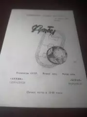 _ Химик Семилуки - Буран Воронеж 1990вкладыш