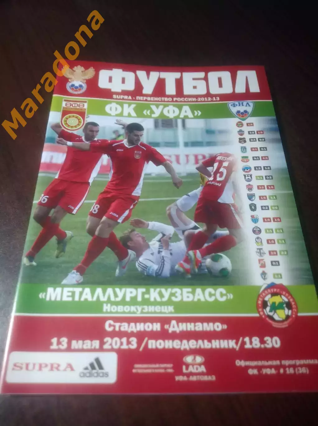 _ Уфа - Металлург Кузбасс Новокузнецк 2013