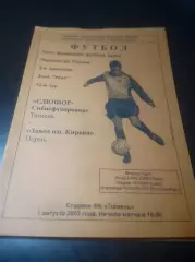 _ СДЮШОР Сибнефтепровод Тюмень - Завод имени Кирова Пермь 2003
