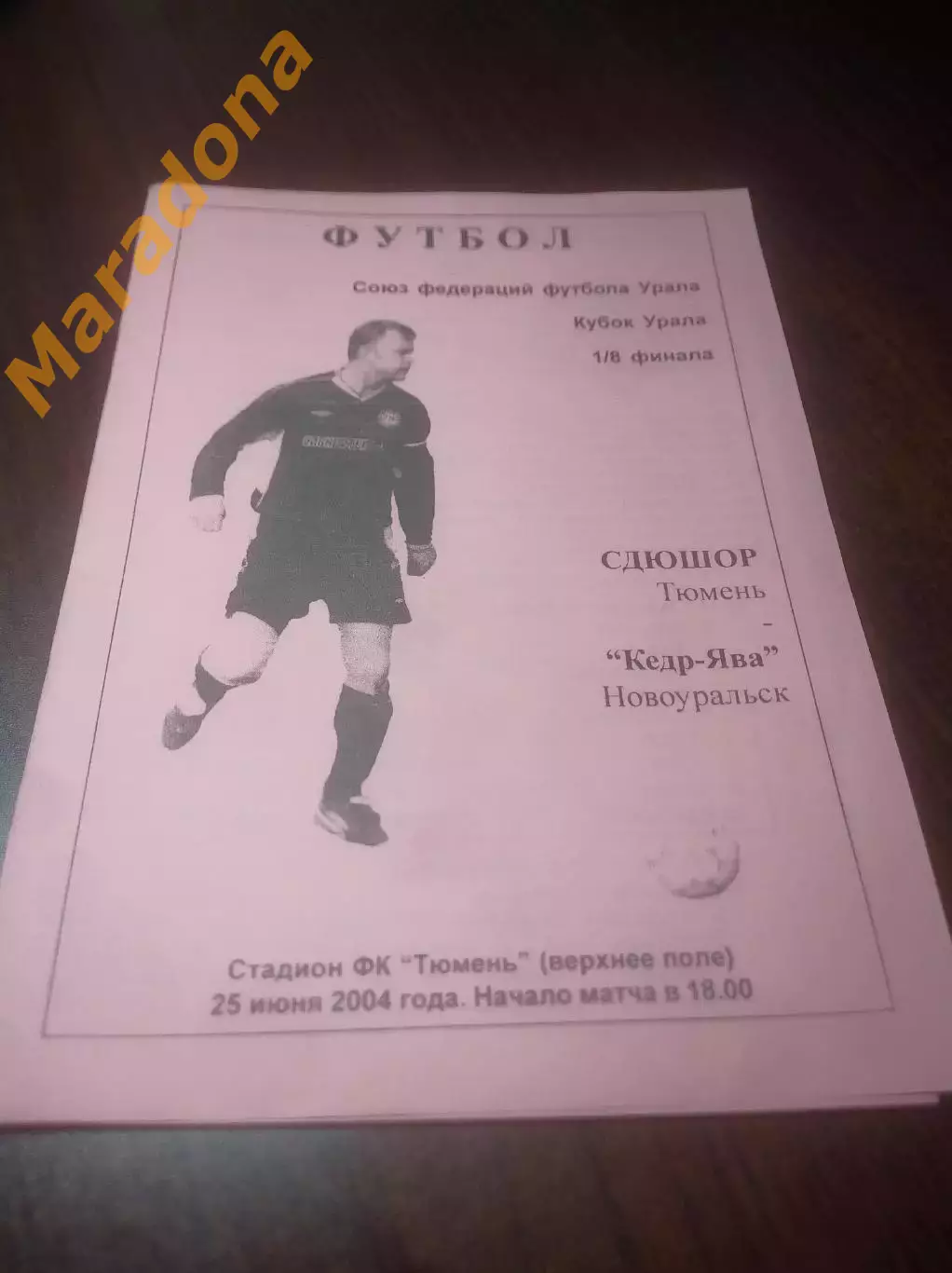 _ СДЮШОР Тюмень - Кедр Ява Новоуральск/Свердловская область 2004 Кубок