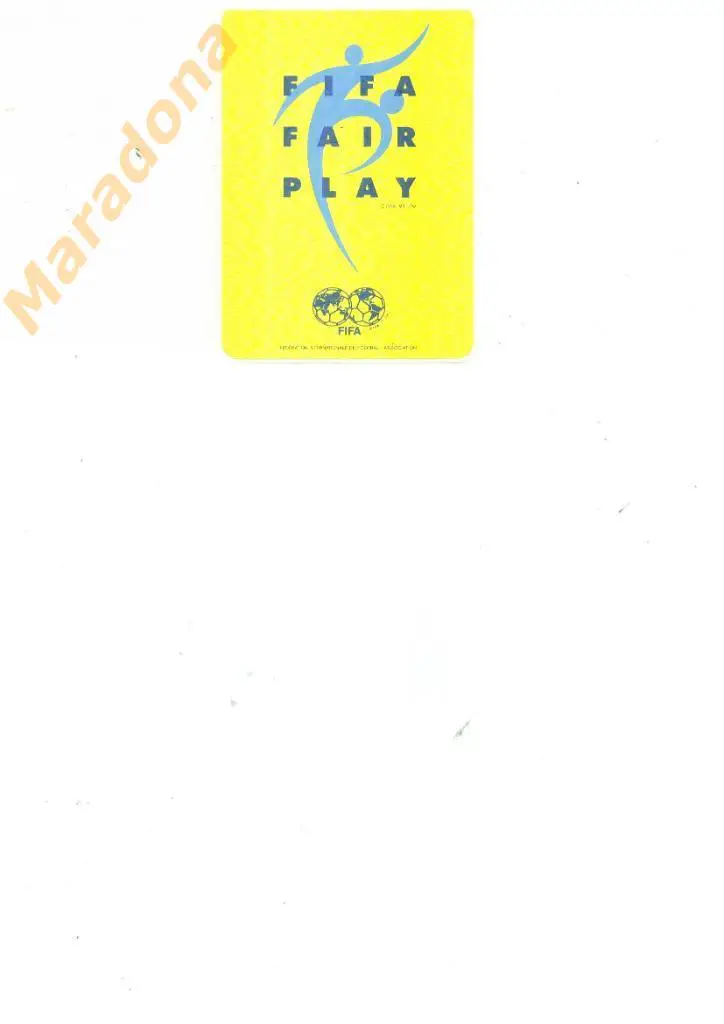 наклейка FIFA FAIR PLAY 1993