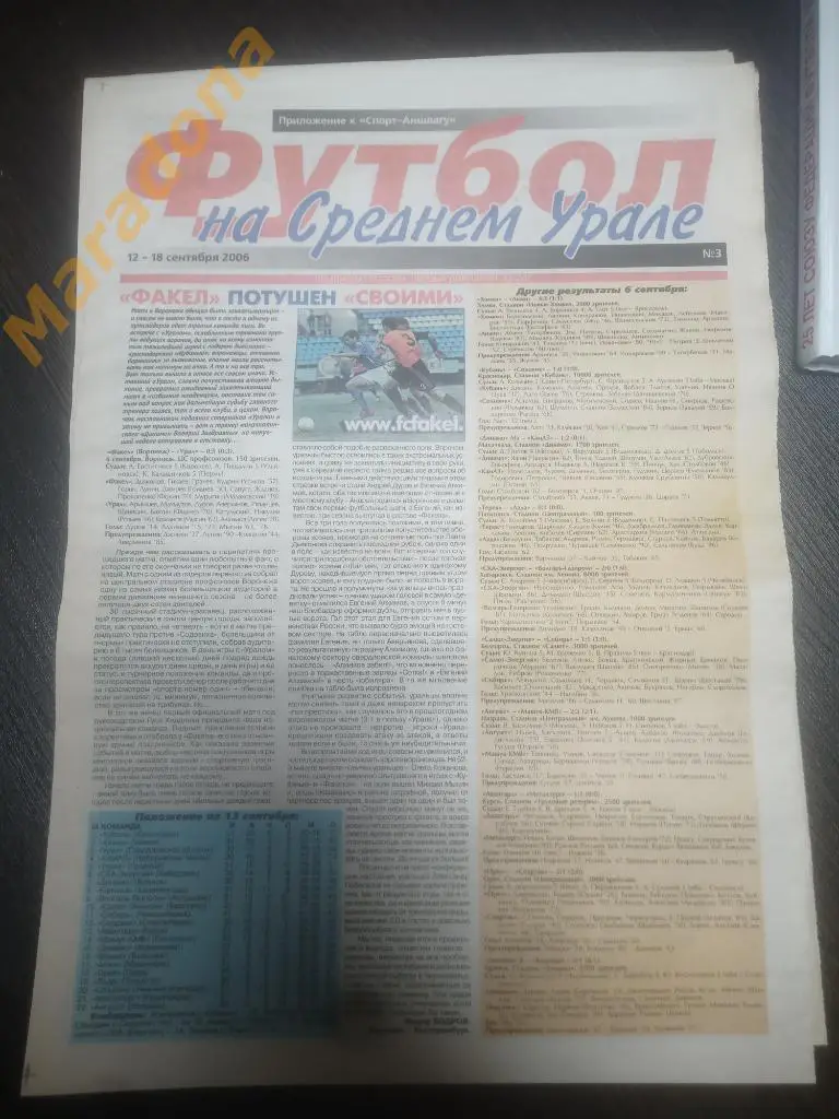Футбол на среднем Урале № 3 - 2006