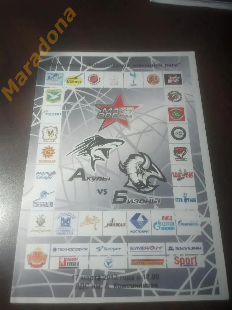 Матч звёзд ЛХЛ Акулы - Бизоны 2012 Омск