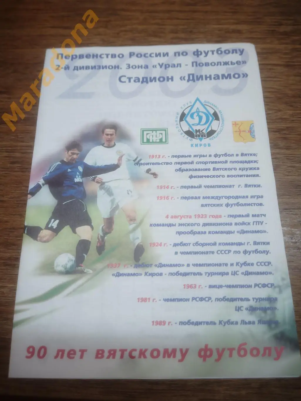 Динамо Киров - Строитель Уфа - 2003