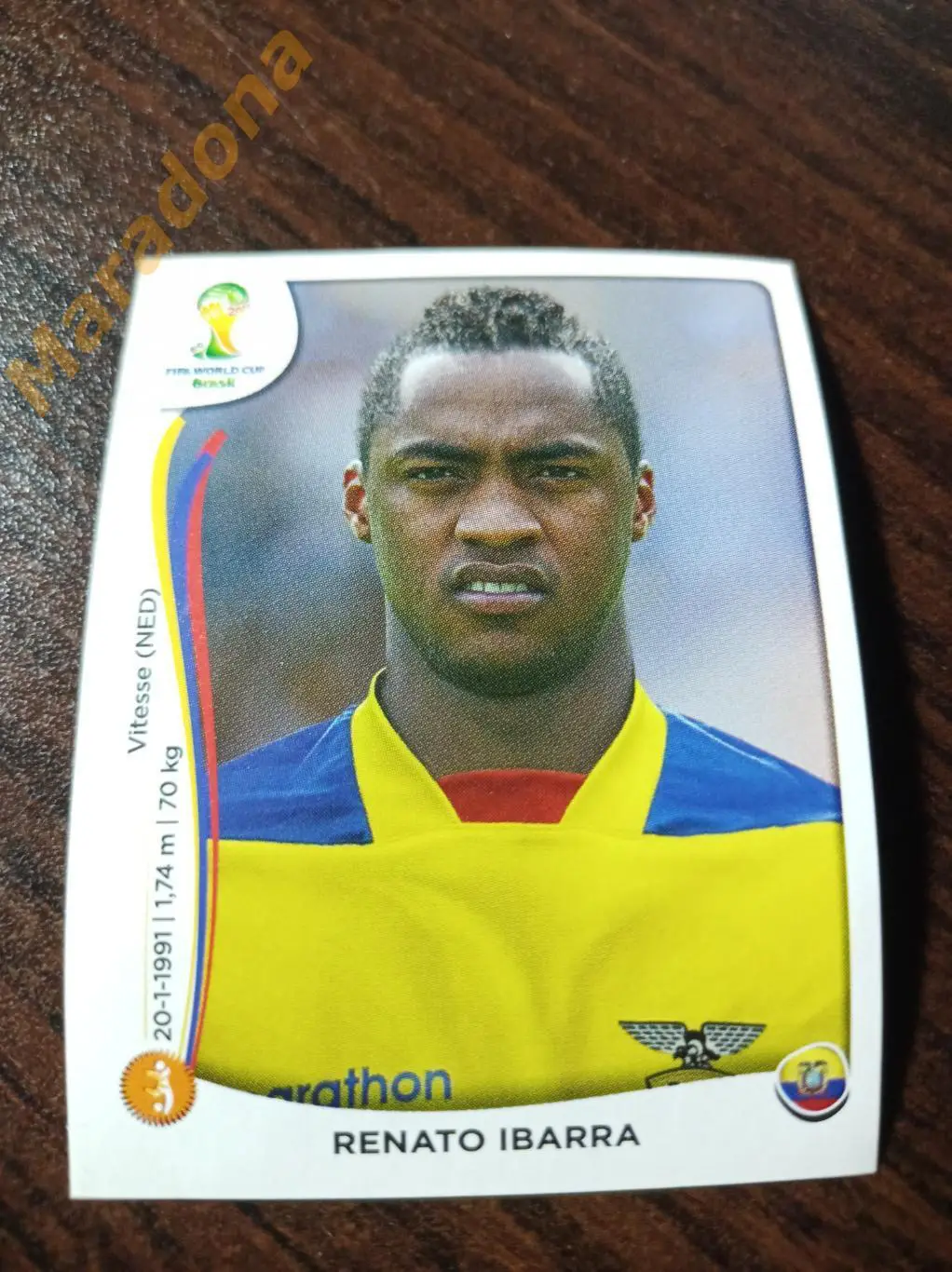 Наклейка №370 Ренато Ибарра / Panini / ЧМ 2014