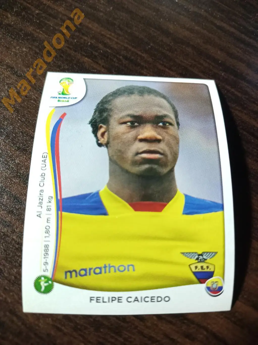 Наклейка №372 Фелипе Кайседо / Panini / ЧМ 2014