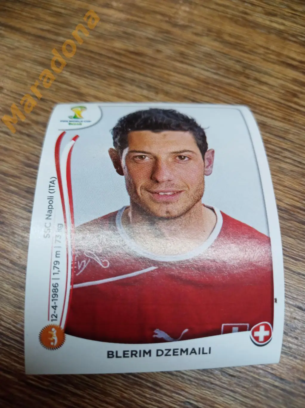 Наклейка №348 Блерим Джемайл / Panini / ЧМ 2014