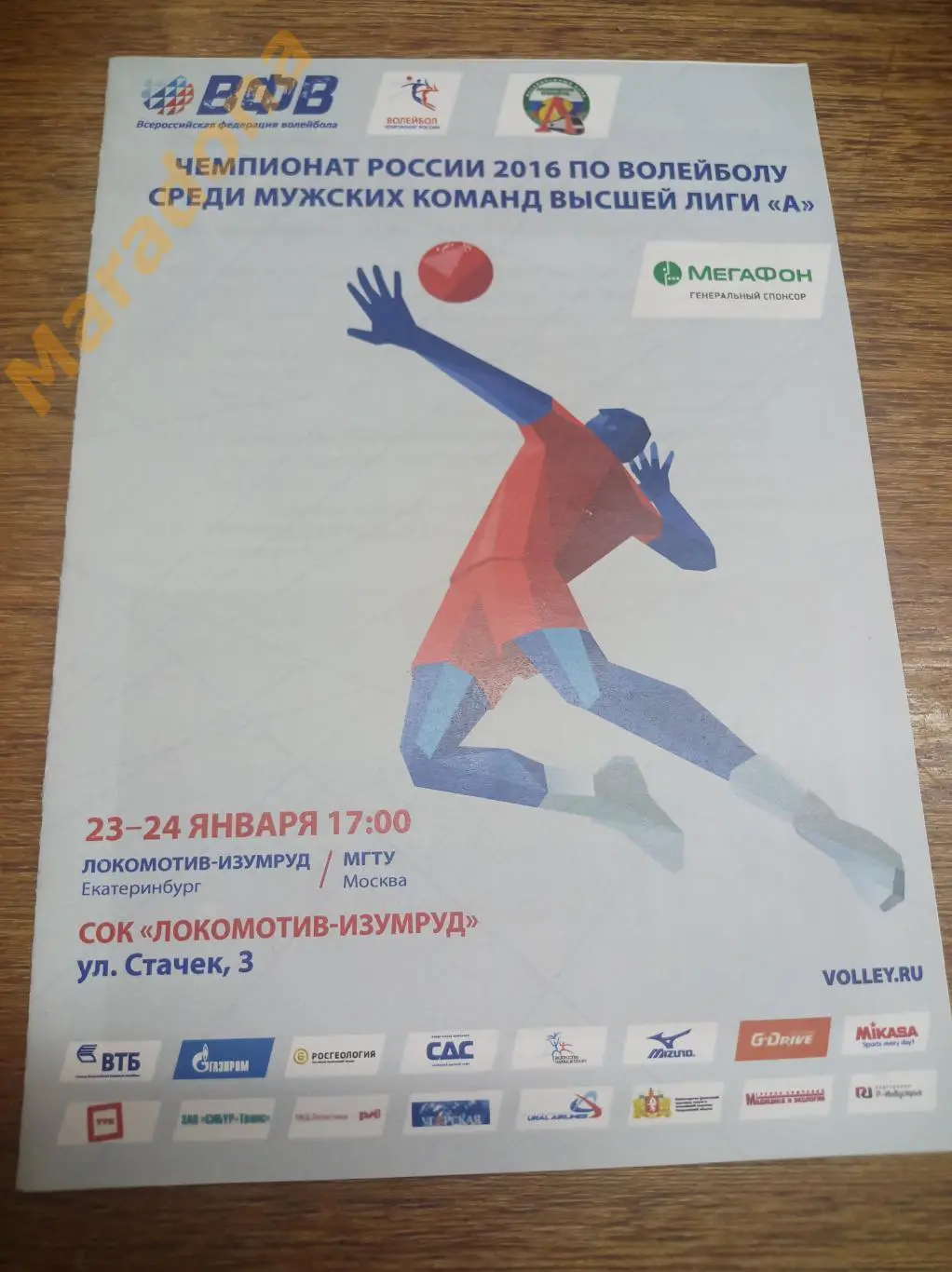 Локомотив-Изумруд Екатеринбург - МГТУ Москва - 2015 / 2016