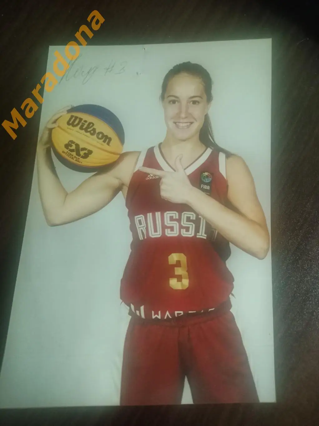 Фото Баскетбол Лиза Комарова Россия УГМК Екатеринбург автограф №3