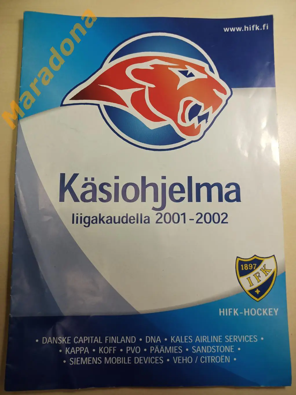 ИФК Хельсинки - JYP Ювяскюля 10 октября 2001 Чемпионат Финляндии