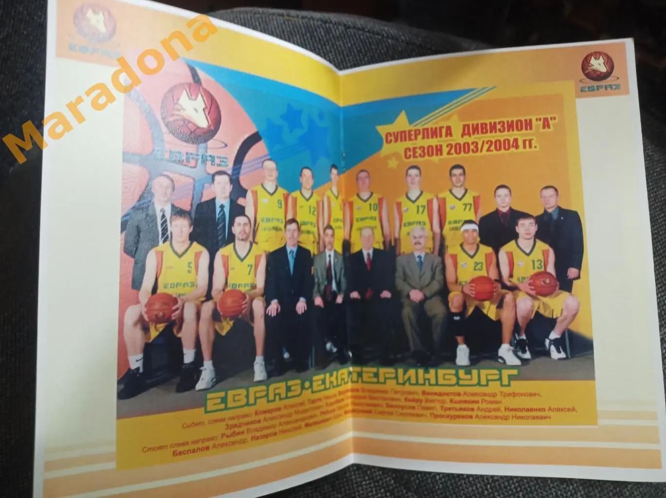 баскетбол ЕВРАЗ Екатеринбург 2001-2004 3