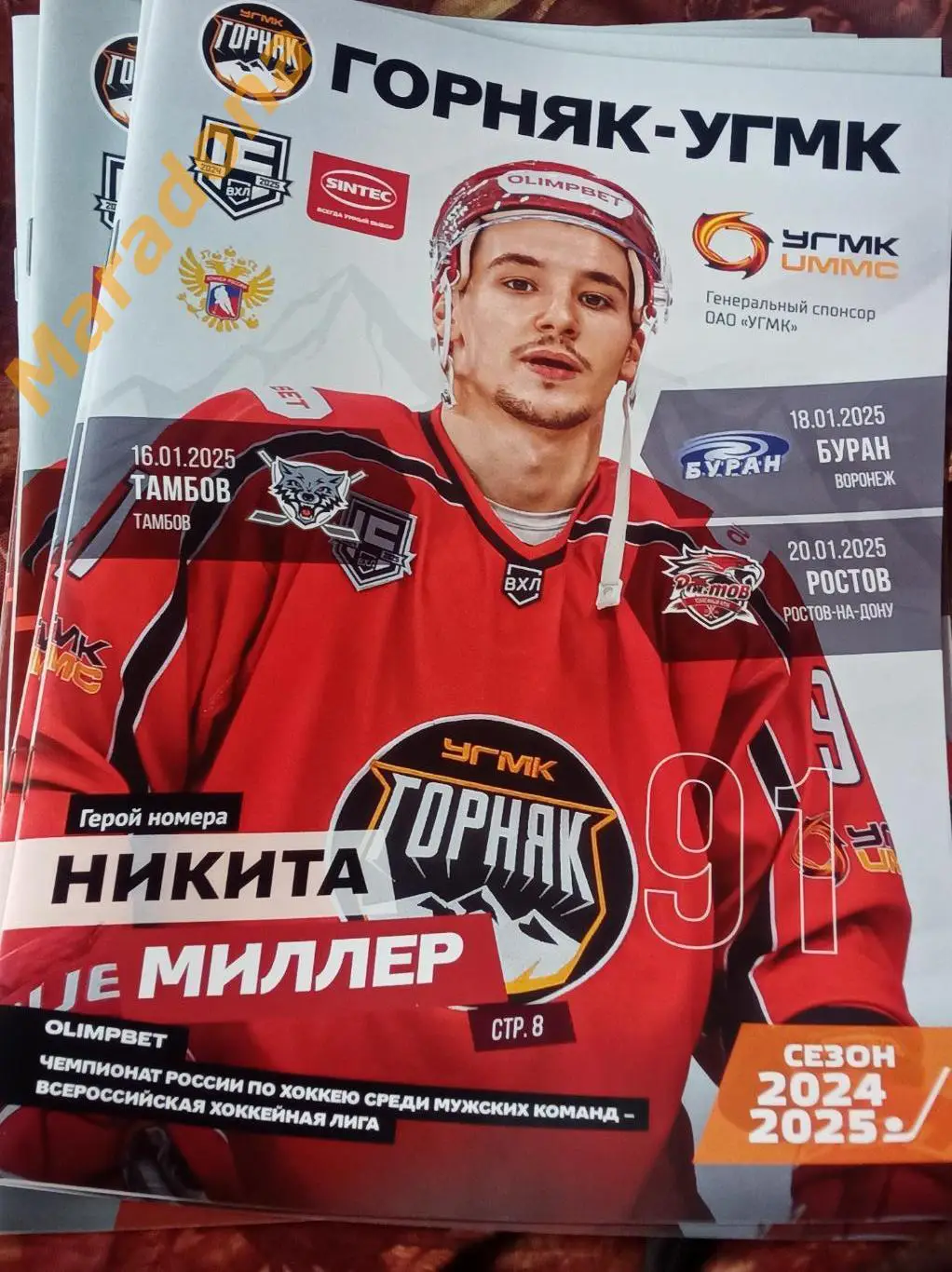 Горняк-УГМК - Тамбов+Буран+Ростов 2024/2025