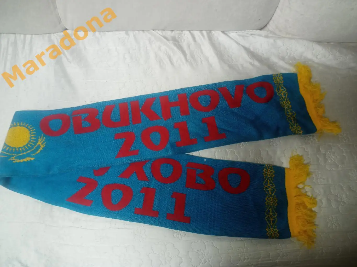 Шарф Чемпионат Мира хоккей с мячом молодежные команды Обухово 2011 Казахстан 1