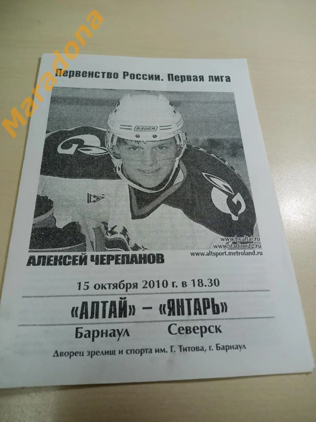 Алтай Барнаул - Янтарь Северск 2010/2011