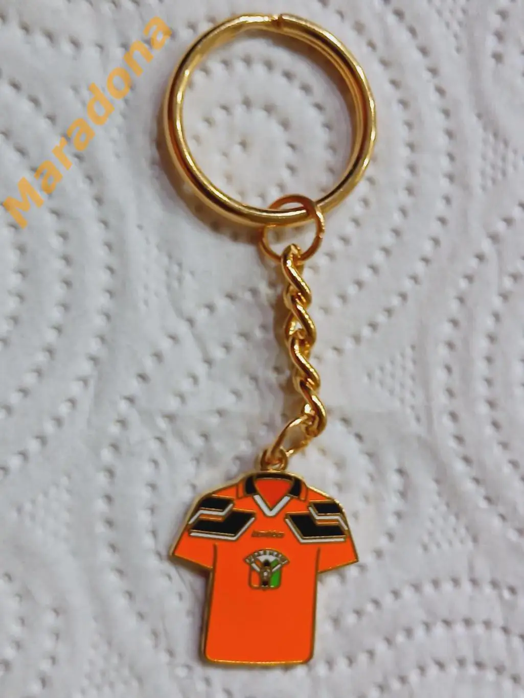 Брелок футболка игровая Уралмаш Екатеринбург форма оранжевая Lotto