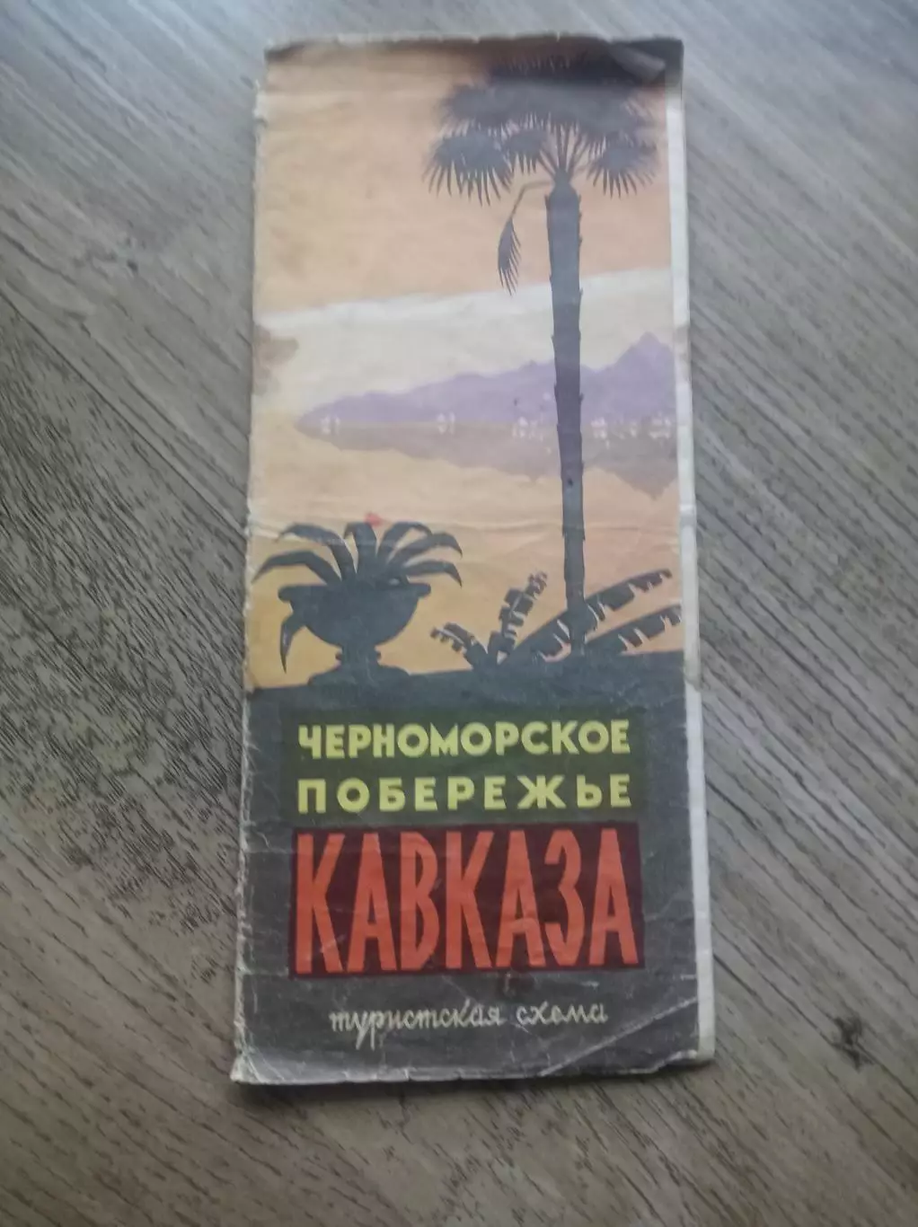 Карта туристская схема Черноморское побережье Кавказа 1967 Туризм СССР