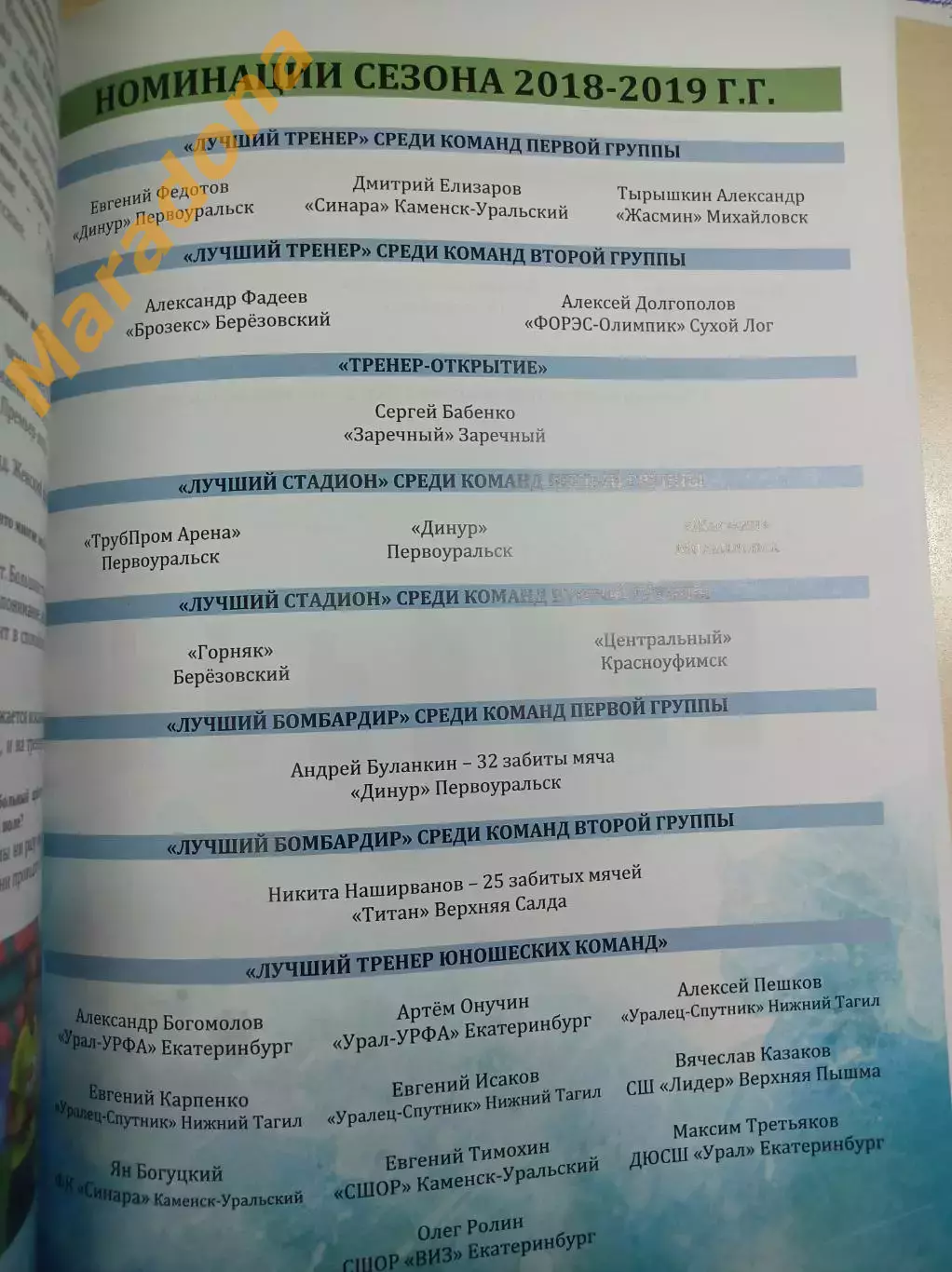 Отчёт федерация футбола Свердловской области 2019 Екатеринбург 6